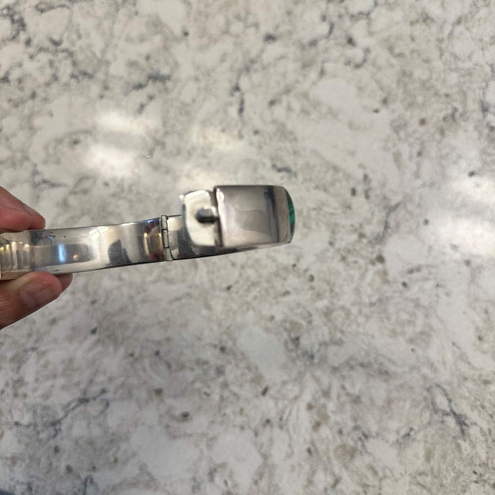 Multicolor Inlay Silver Band - Picture 7 of 12